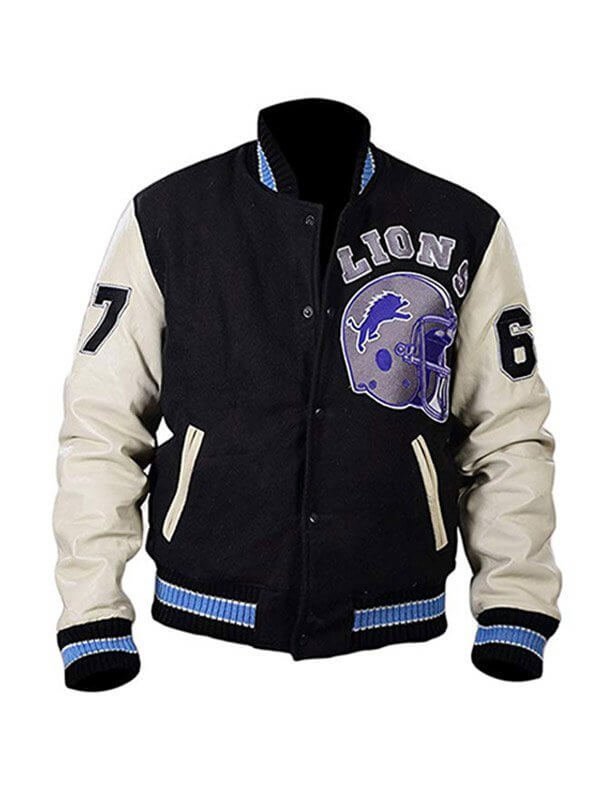 Axel Foley Detroit Lions Varsity Jacket - Real USAJacket