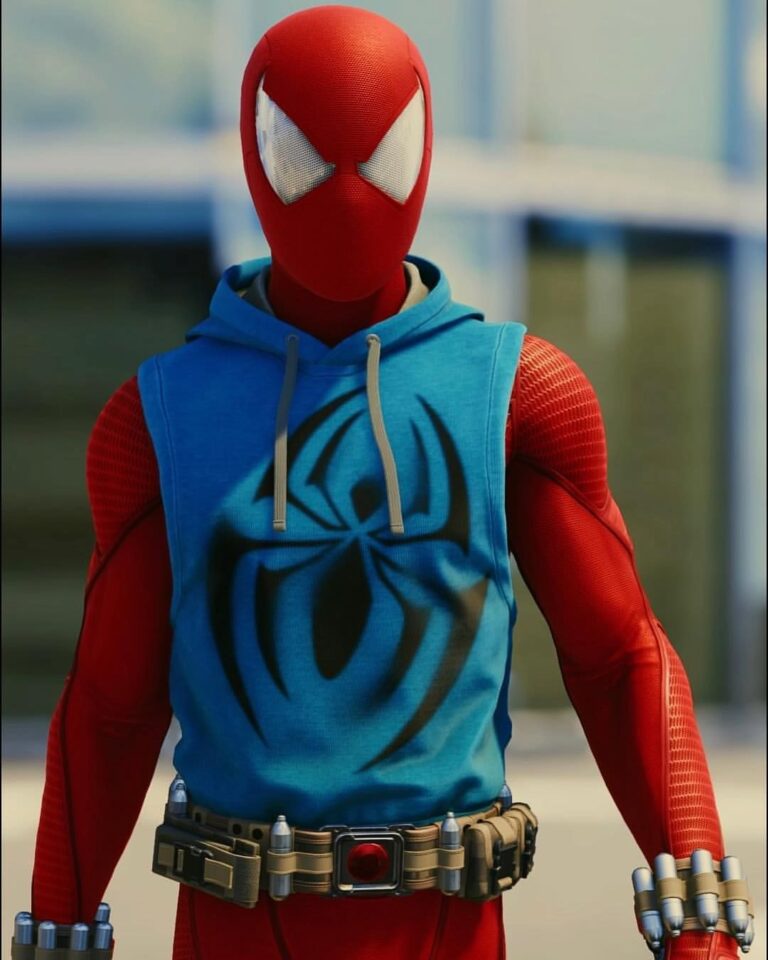 Scarlet Spider Blue Sleeveless Vest | Scarlet Spider vest
