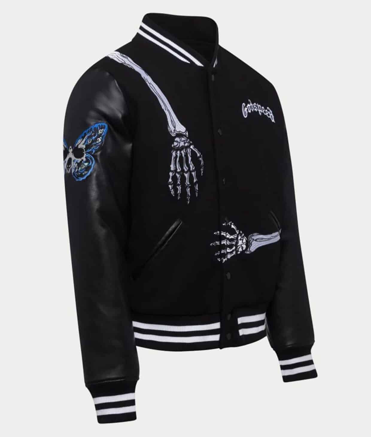 Godspeed Skull Rod Varsity Jacket – Real USAJacket