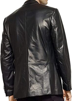 Lambskin Leather Blazer Coat
