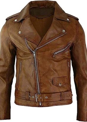 Vintage Brown Brando Style Jacket