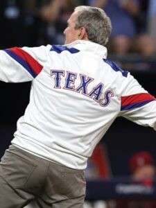 World Series 2023 Texas Rangers George W Bush Jacket - Real USAJacket