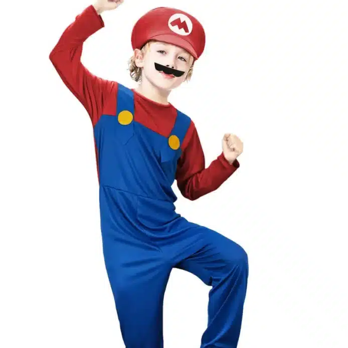 Child Super Mario Brothers Classic Mario Boxed Costume