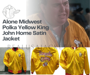 Kenosha Kickers Jacket – Alone Midwest Polka Yellow King John Home Satin Jacket 