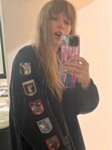 Lana Del Rey Racer Jacket With with Album Patches & Embroidery 