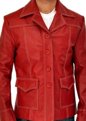 FC Brad Mayhem Club Jacket Tyler Red Leather Coat