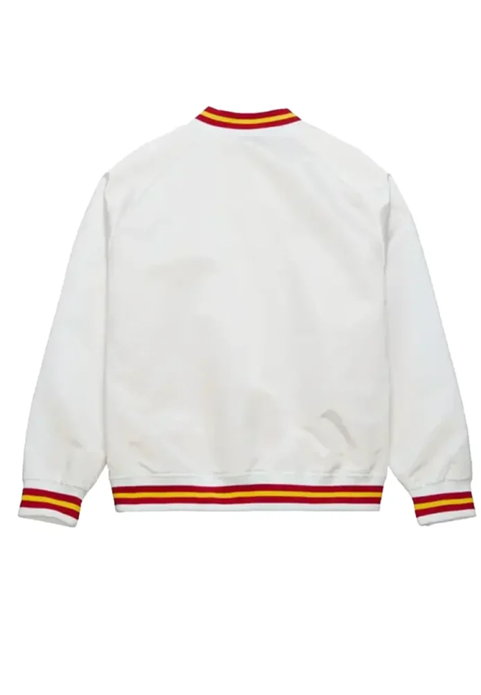 USC Trojans White Varsity Jacket