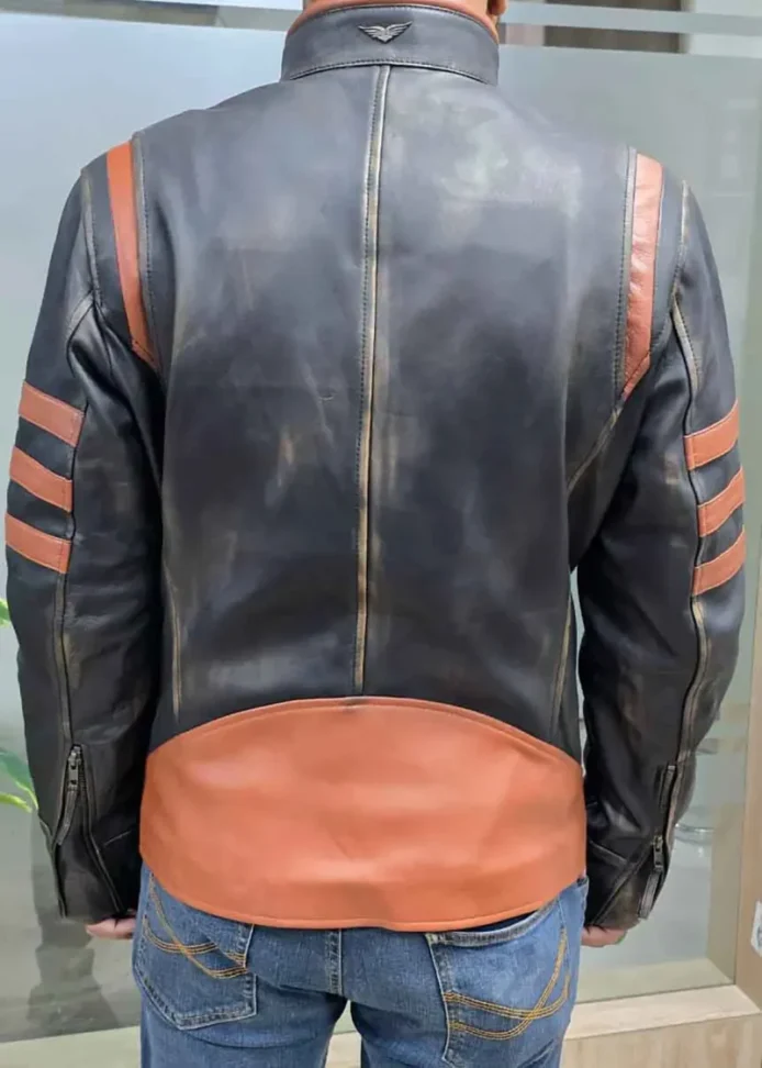 X Men Brown Leather Logan Wolverine Jacket