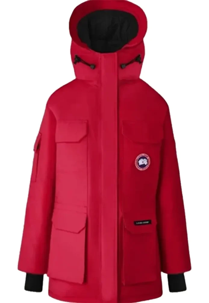 Canada Goose Fence Red Hooded Jacket