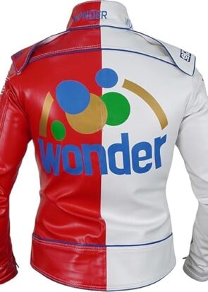 Ricky Bobby Wonder Racing Nights The Bread Speed White Leather Motorcycle Jacket