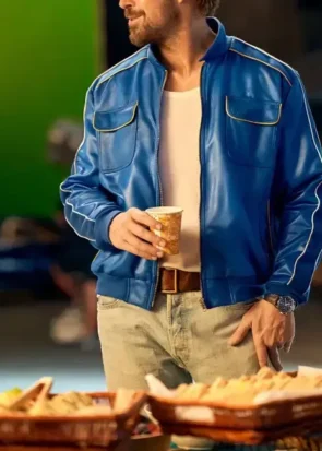 Ryan Gosling Blue Bomber Jacket