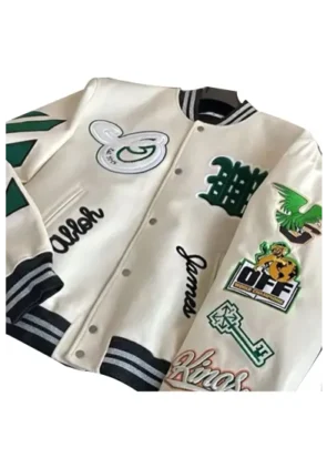 Lebron James White Varsity Jacket