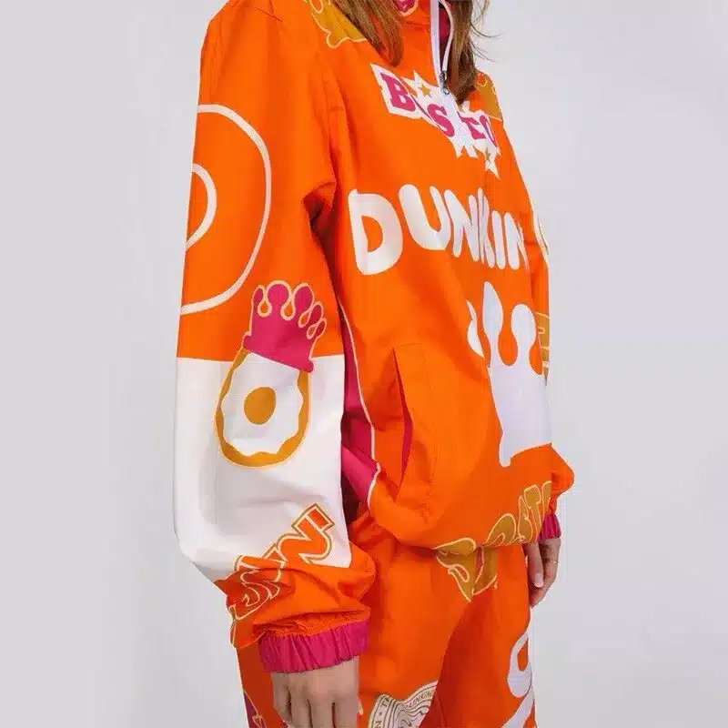 Superbowl Dunkin Donuts 2-Piece Orange Tracksuit | Dunkin Donuts Jacket