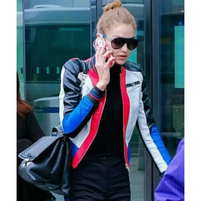 gigi hadid leather jacket