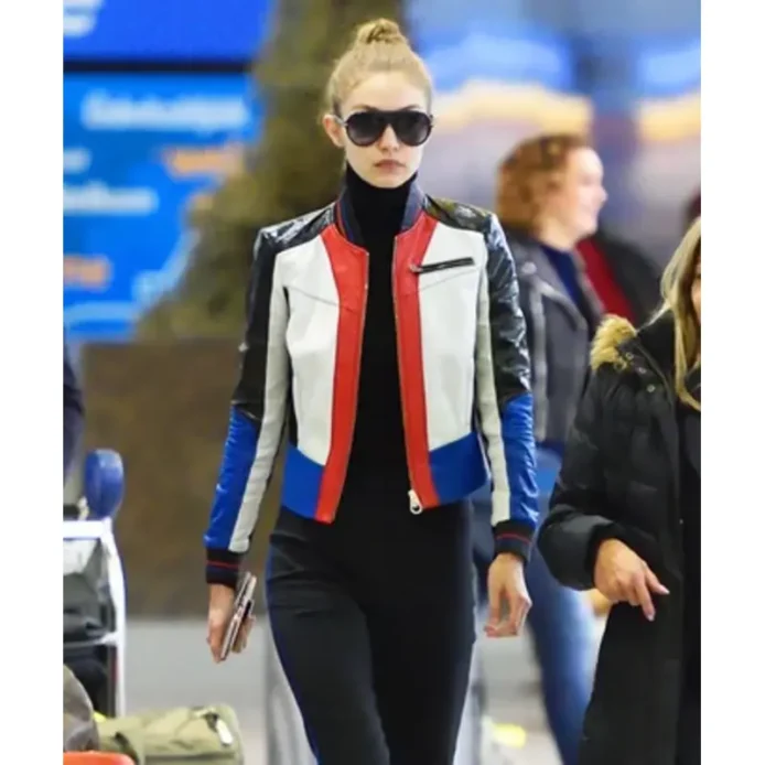 gigi hadid leather jacket