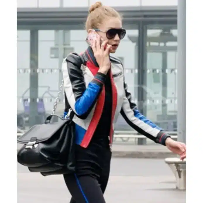 gigi hadid leather jacket