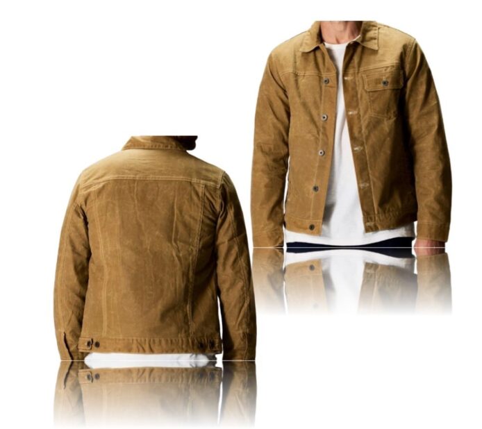 Flint And Tinder Waxed Tan Brown Jacket