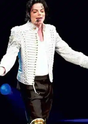 History Tour Michael Jackson Sequin White Jacket