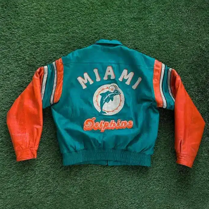 Alix Earle Miami Dolphins Leather Jacket