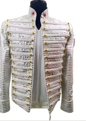 History Tour Michael Jackson Sequin White Jacket