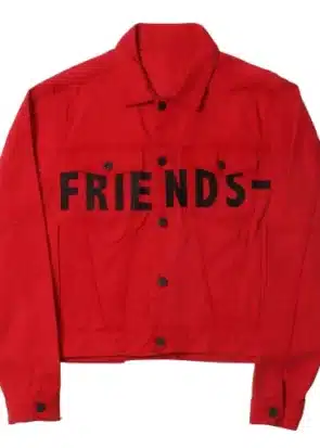 Friends Vlone Red Denim Jacket