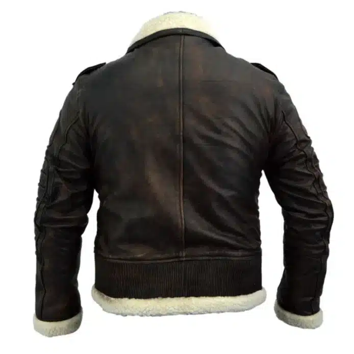Armor Fallout 4 Bomber Shearling Leather Jacket