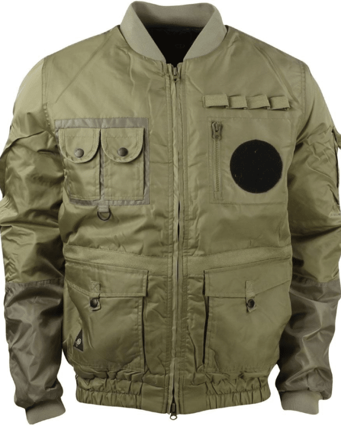 10 Deep Men Technician Green Army Aviator Jacket