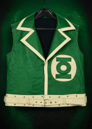 Green Lantern Guy Gardner Vest Cosplay - Genuine Leather Vest