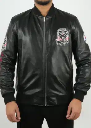 Cobra Kai Season 6 John Kreese Black Bomber Jacket