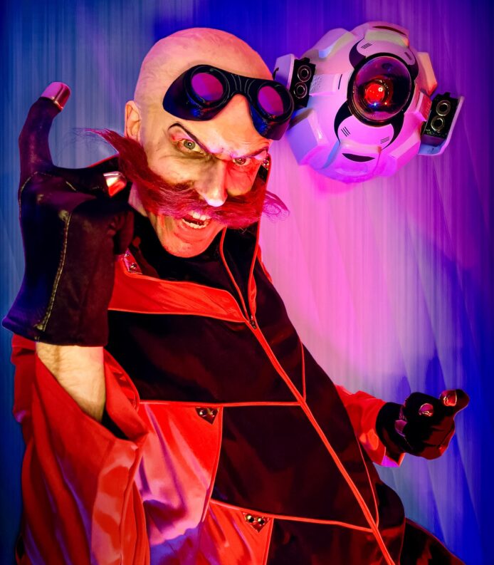 Sonic the Hedgehog 2 Outfit Costume Cosplay Doctor Eggman Dr Robotnik Halloween Coat