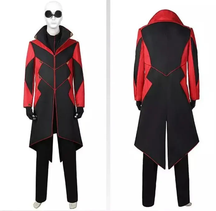 Sonic the Hedgehog 2 Outfit Costume Cosplay Doctor Eggman Dr Robotnik Halloween Coat
