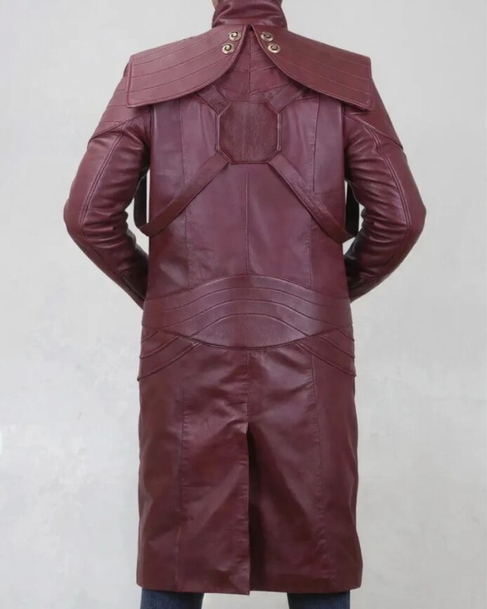 DMC 5 Dante Maroon Cosplay Leather Coat, Game Accurate Cosplay Costume, Devil May Cry Unisex Coat