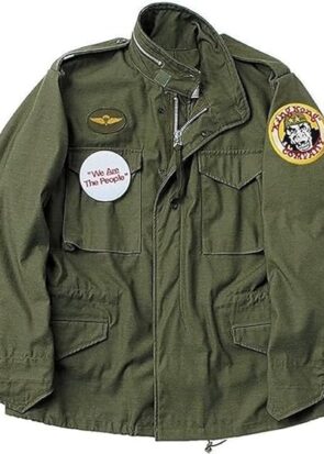 Men's Taxi Driver Jacket Millitary Green Robert De Niro Classical Cotton Jacket