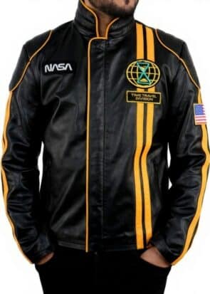 Handmade Fall Guy Ryan Gosling Leather Jacket Nasa The Fall Guy Costume Ryan Gosling Outfit