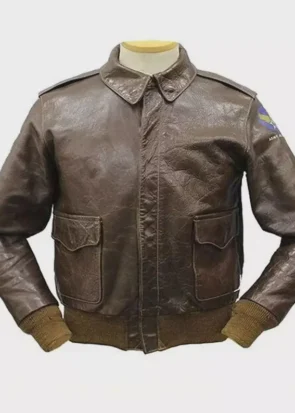 Chris Redfield Resident Evil Made in Heaven Bomber A2Flight Brown Leather Jacket