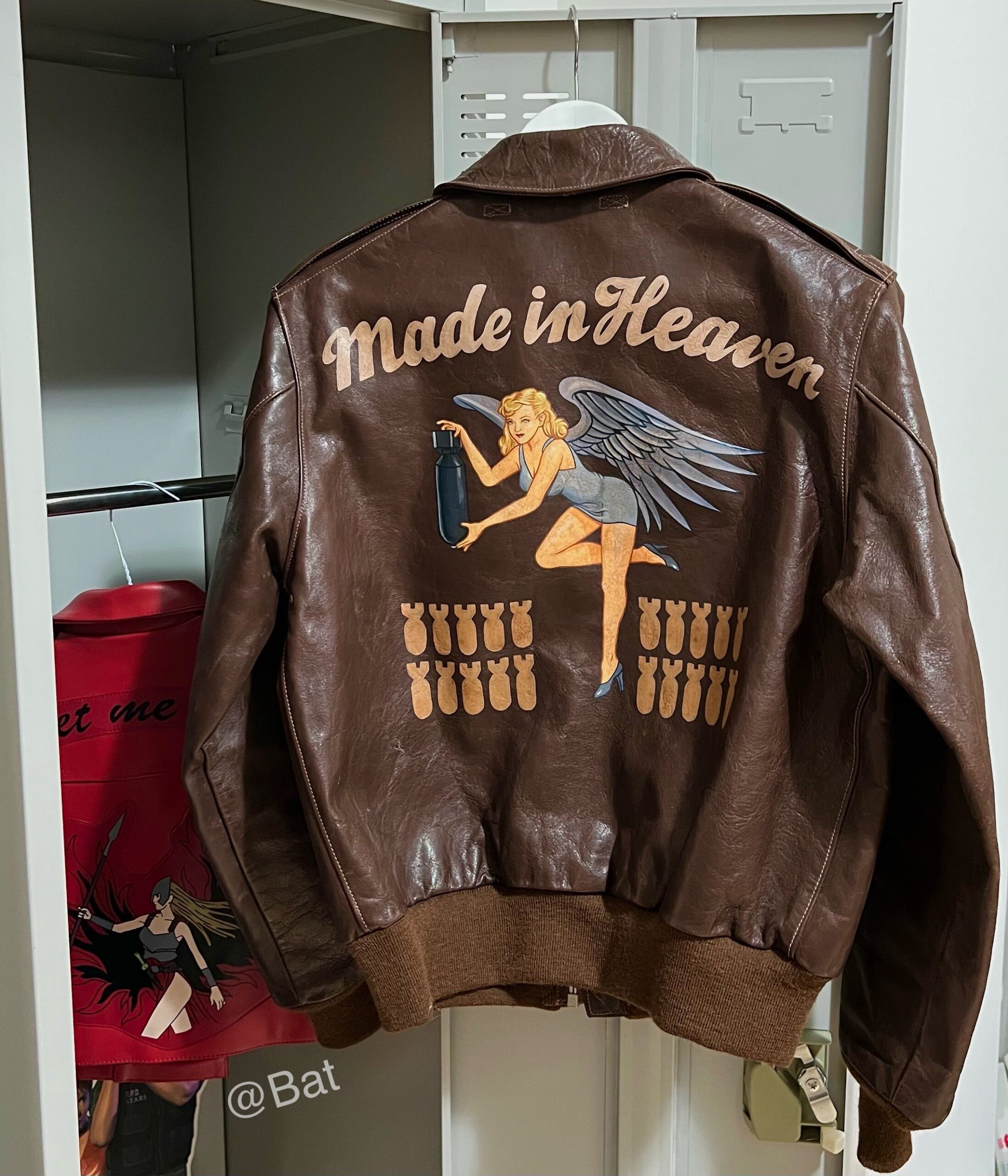 Chris Redfield Resident Evil Made in Heaven Bomber A2Flight Brown Leather Jacket