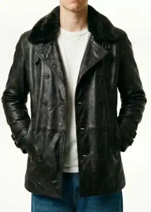 Leon S Kennedy RE9 Jacket, Leon Requiem Black Leather Jacket, Resident Evil Inspired Cosplay Costume