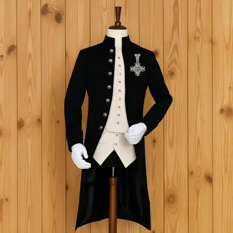 Papa Emeritus Costume Jacket Ghost Band Inspired Uniform Skull Face Cosplay Outfit Gothic Steampunk Halloween Papa Emeritus III Gothic