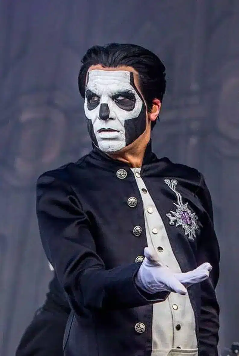 Papa Emeritus Costume Jacket Ghost Band Inspired Uniform Skull Face Cosplay Outfit Gothic Steampunk Halloween Papa Emeritus III Gothic