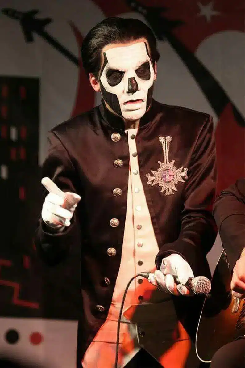 Papa Emeritus Costume Jacket Ghost Band Inspired Uniform Skull Face Cosplay Outfit Gothic Steampunk Halloween Papa Emeritus III Gothic