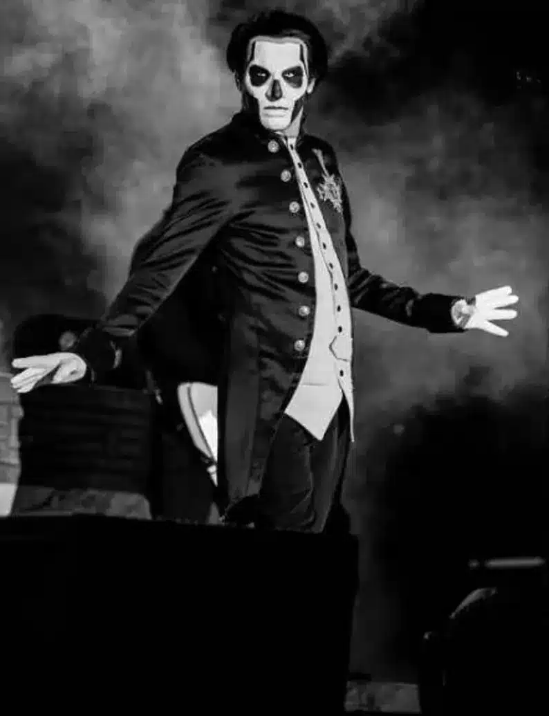 Papa Emeritus Costume Jacket Ghost Band Inspired Uniform Skull Face Cosplay Outfit Gothic Steampunk Halloween Papa Emeritus III Gothic