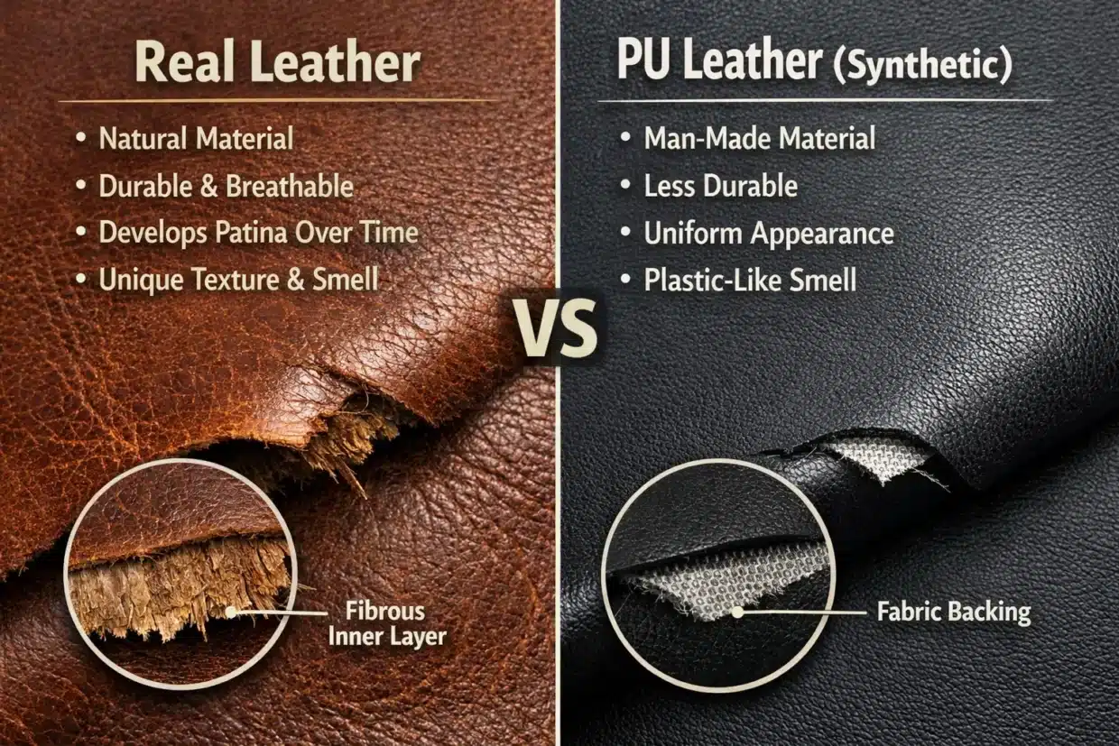 Difference Between Real Leather vs PU Leather