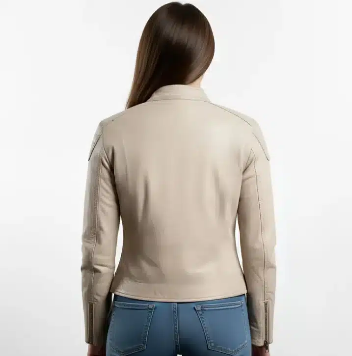 Arc Raiders Leather White Jacket Cosplay - Game Leather Jacket Cosplay - Arc Raider Jacket Cosplay - Game Cosplay Jacket