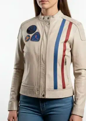 Arc Raiders Leather White Jacket Cosplay - Game Leather Jacket Cosplay - Arc Raider Jacket Cosplay - Game Cosplay Jacket