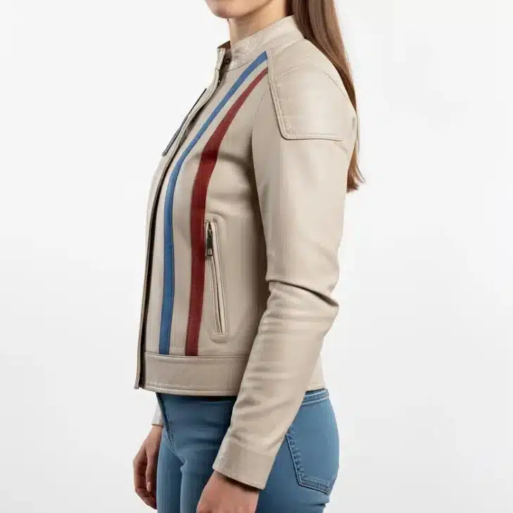 Arc Raiders Leather White Jacket Cosplay - Game Leather Jacket Cosplay - Arc Raider Jacket Cosplay - Game Cosplay Jacket