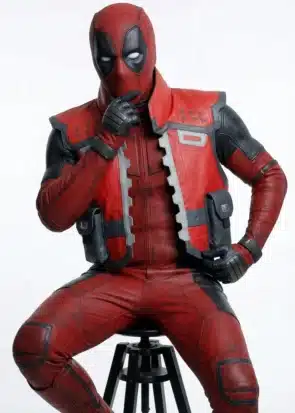 Deadpool Inspired Leather Vest – Marvel Rivals Game Cosplay Vest