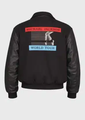 Michael Jackson BAD Varsity Jacket MJ World Tour Moon Walk Jacket Collectible Outfit