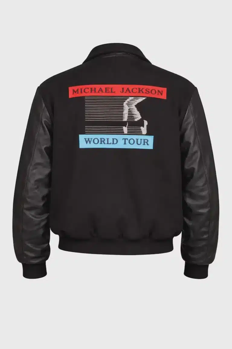 Michael Jackson BAD Varsity Jacket | MJ World Tour Moon Walk Jacket