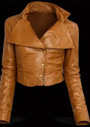 P!nk Brown Leather Jacket – FNMTV 2008 Inspired Classic Style Jacket