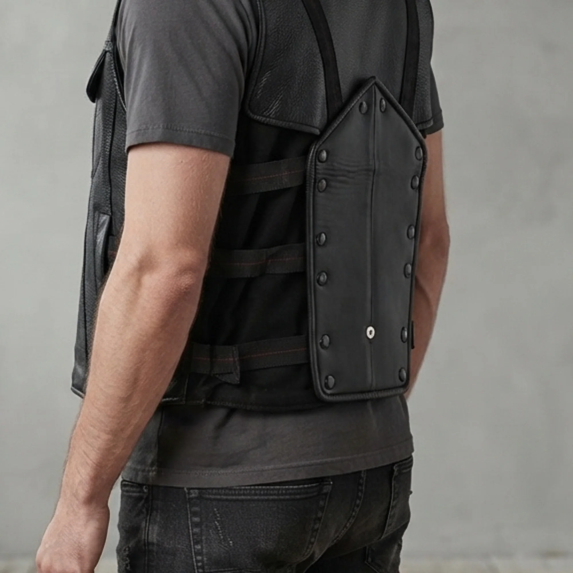 Blade Wesley Snipes Handmade Cosplay Leather Costume Vest Contest Real Leather Season, Blade Vest